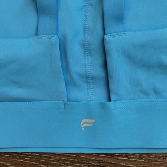 Fabletics Blue Black Sports Bra Top Carolina Panthers Pro Cheer Audition Outfit - Picture 5 of 6